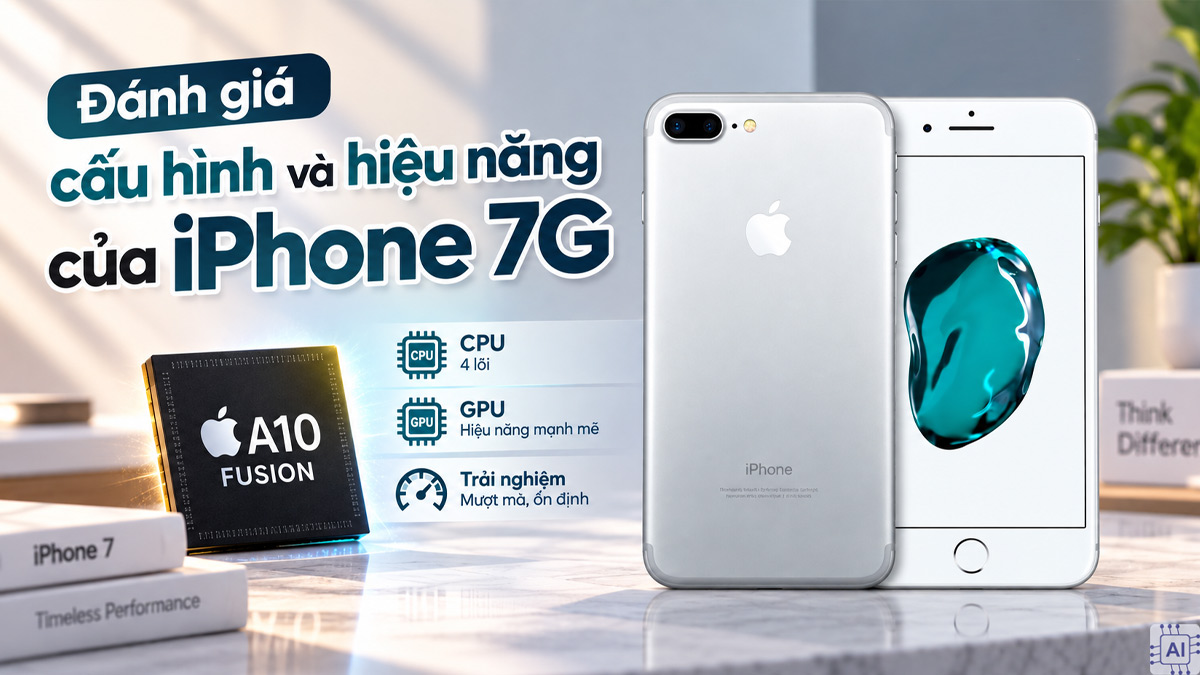 Đánh giá cấu hình và hiệu năng của iPhone 7G