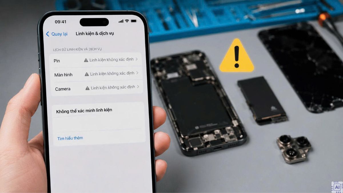 Cảnh báo về linh kiện thay thế không chính hãng Apple