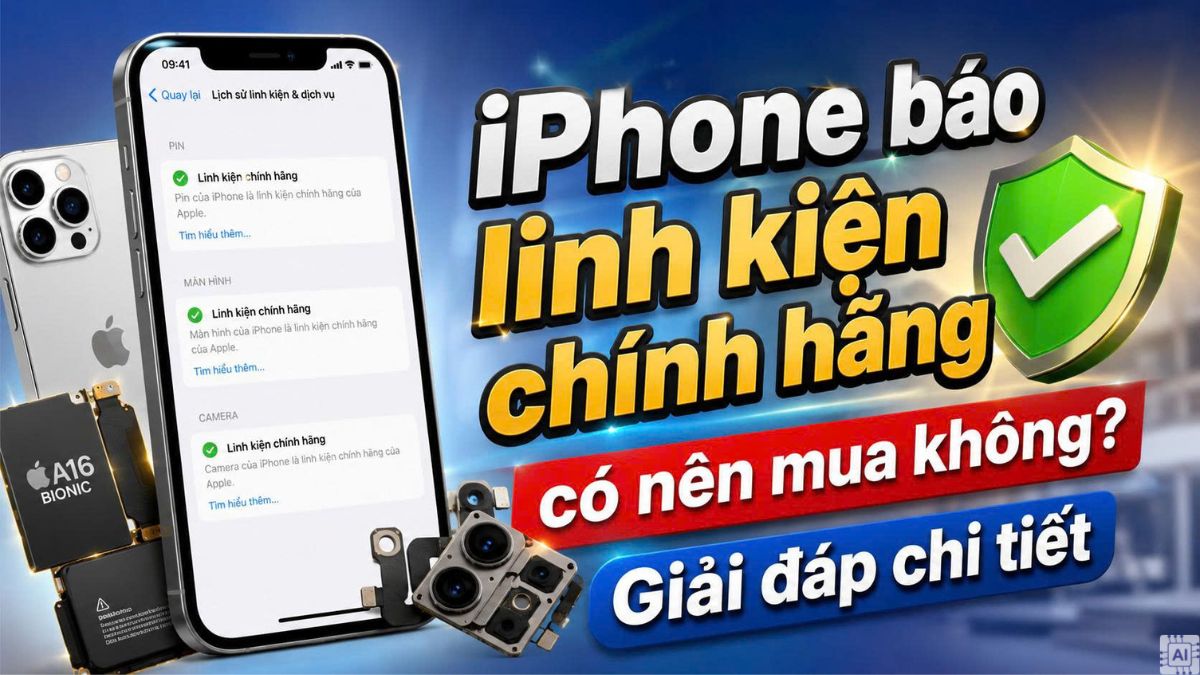 Giải đáp: iPhone báo linh kiện chính hãng có nên mua không?