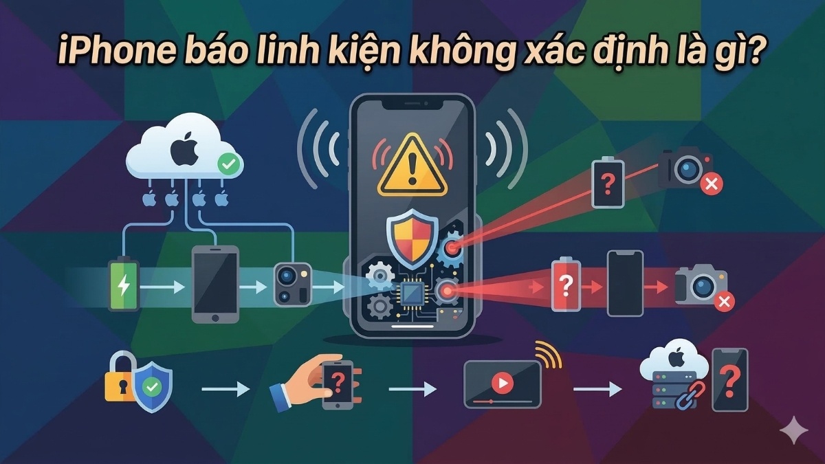 Tìm hiểu vấn đề iPhone báo linh kiện không xác định