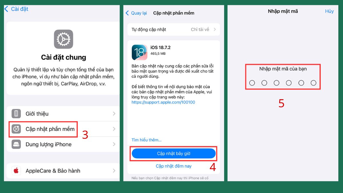 Khắc phục iPhone bị loạn cảm ứng bằng cách cập nhật iOS - bước 3