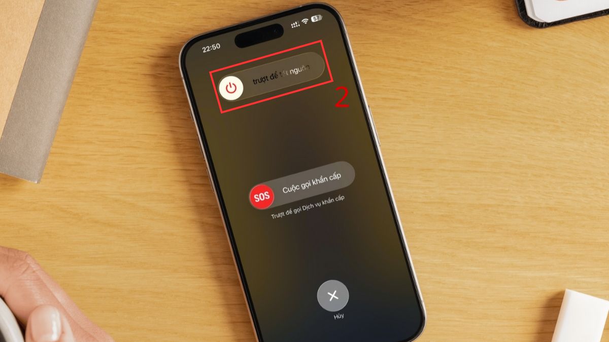 Khắc phục iPhone bị loạn cảm ứng bằng cách khởi động iPhone - bước 2