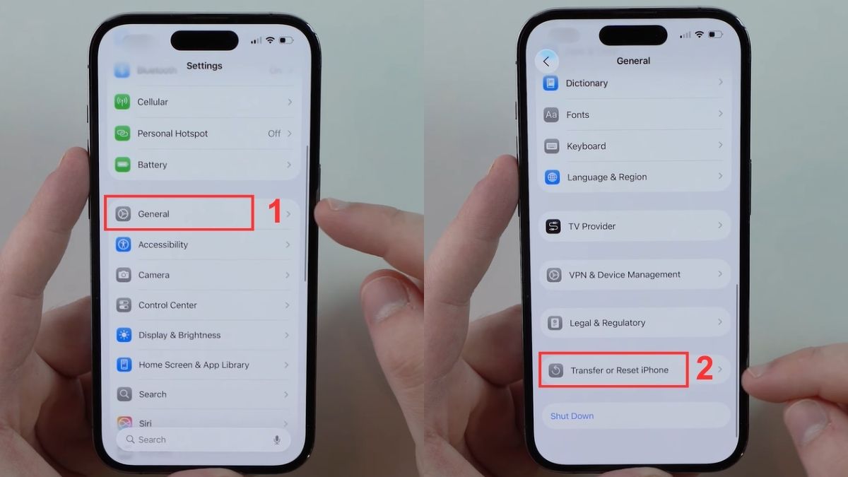 Khôi phục cài đặt gốc khi iPhone bị lỗi camera sau, đèn flash - bước 1