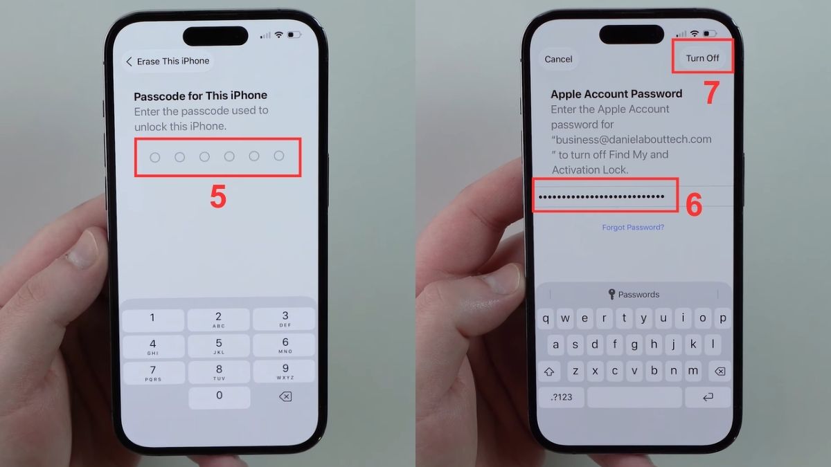 Khôi phục cài đặt gốc khi iPhone bị lỗi camera sau, đèn flash - bước 3