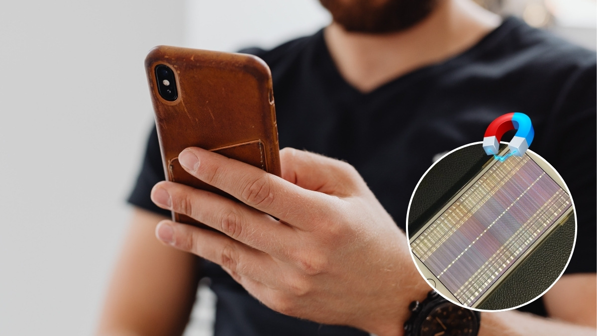 iPhone bị sọc ngang màn hình do màn hình bị nhiễm từ tính