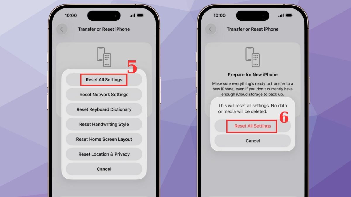 Khắc phục iPhone bị sọc ngang màn hình bằng cách khôi phục cài đặt gốc - bước 3