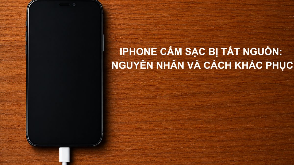 iPhone cắm sạc bị tắt nguồn: Nguyên nhân và cách khắc phục 