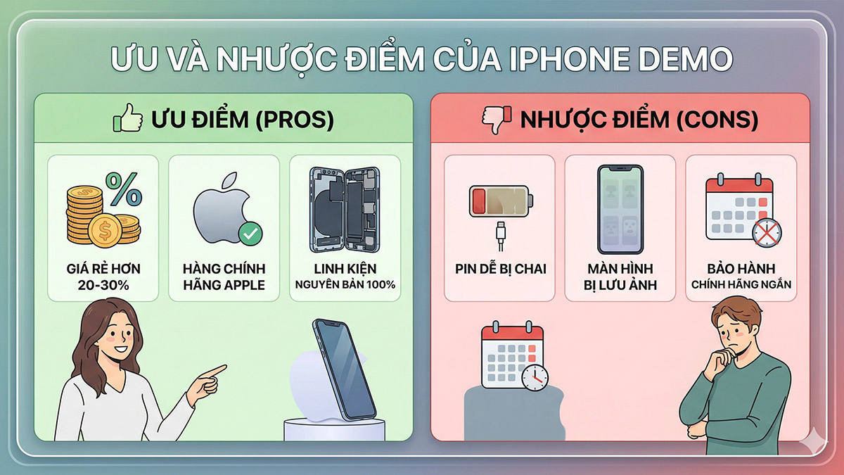 Ưu và nhược điểm của iPhone Demo