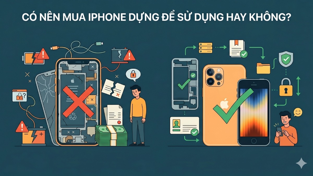 Không nên mua iPhone dựng để sử dụng