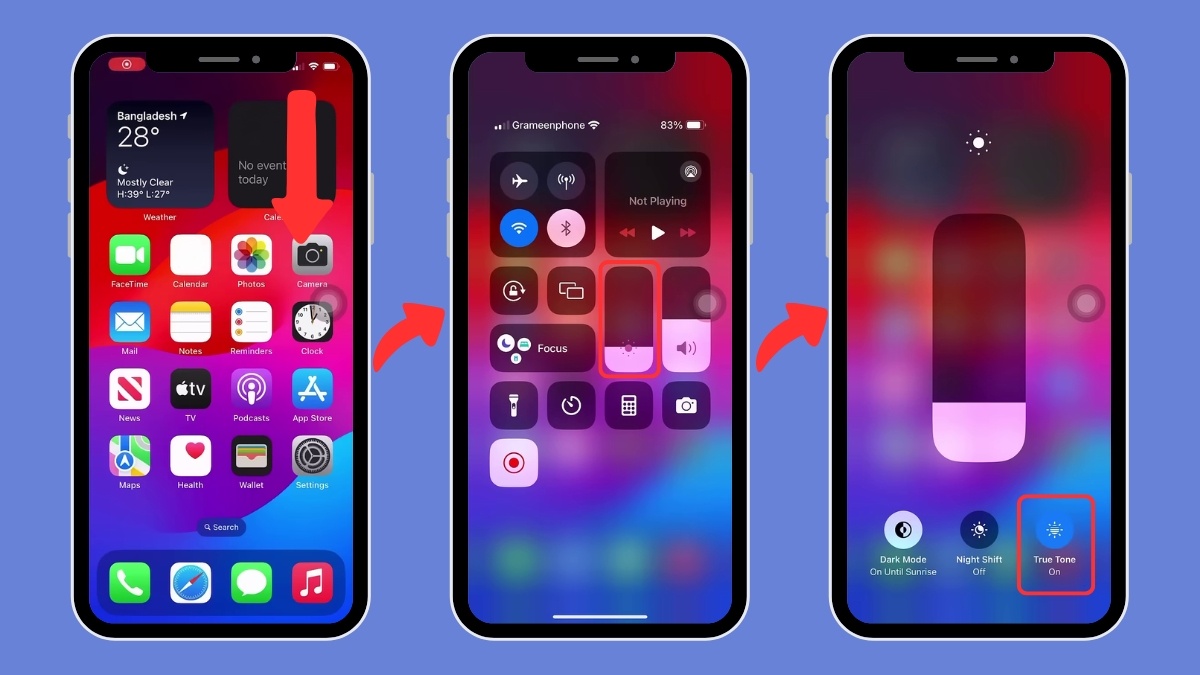 Nhận biết iPhone dựng bằng cách kiểm tra màn hình