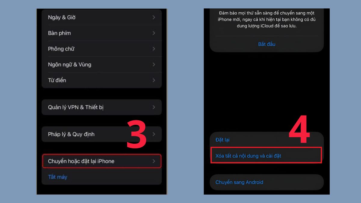 Kiểm tra iCloud của iPhone hàng trưng bày - bước 2
