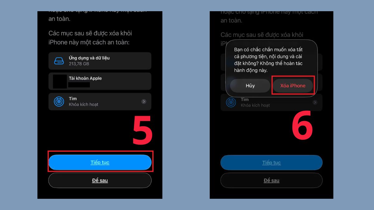 Kiểm tra iCloud của iPhone hàng trưng bày - bước 3