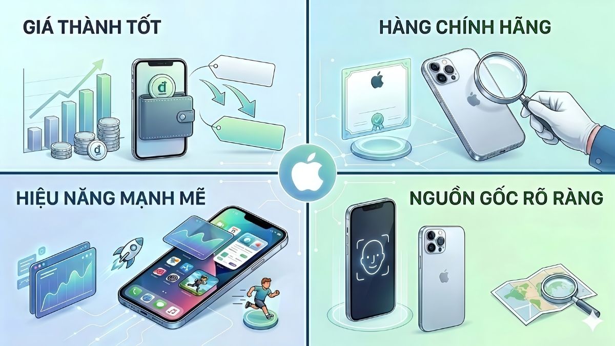 Ưu điểm iPhone hàng trưng bày