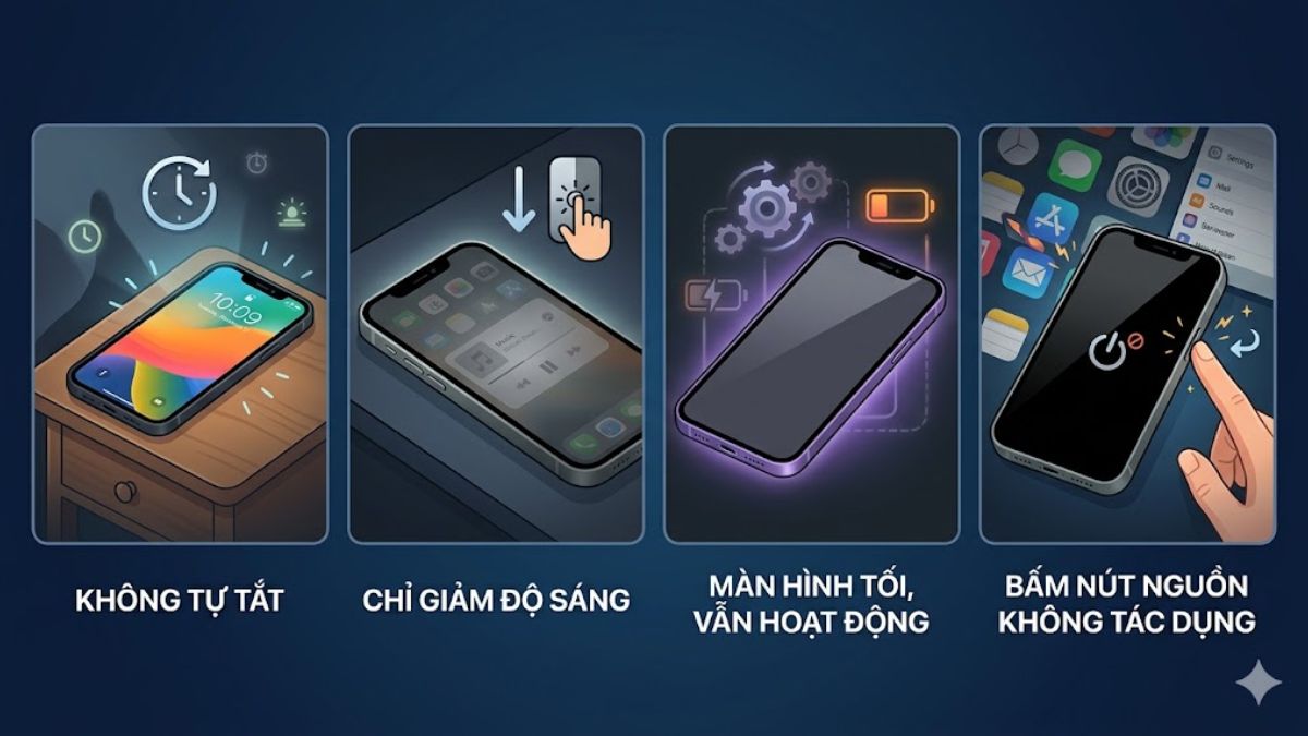 Dấu hiệu nhận biết iPhone không tắt được màn hình