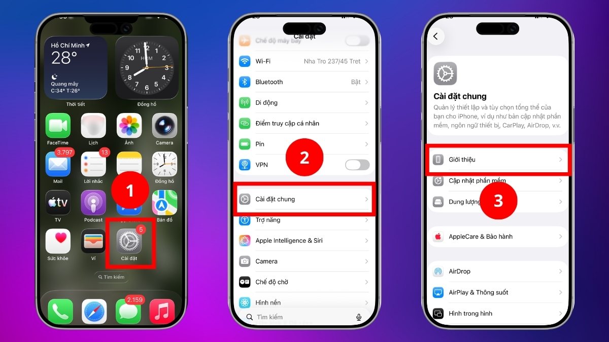 Cách kiểm tra iPhone Lock trong cài đặt - bước 1