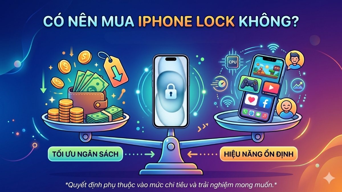 Mua iPhone Lock phụ thuộc vào nhu cầu