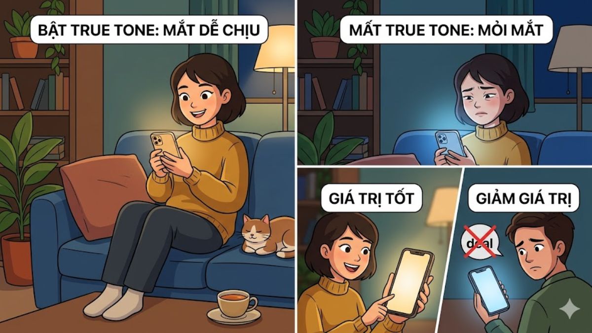 iPhone mất True Tone gây ít ảnh hưởng đến trải nghiệm