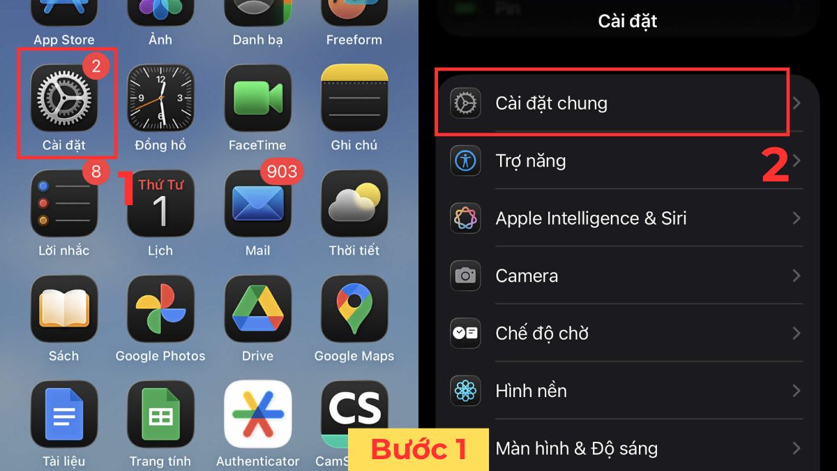 Cập nhật iOS để khắc phục lỗi iPhone mất True Tone - bước 1