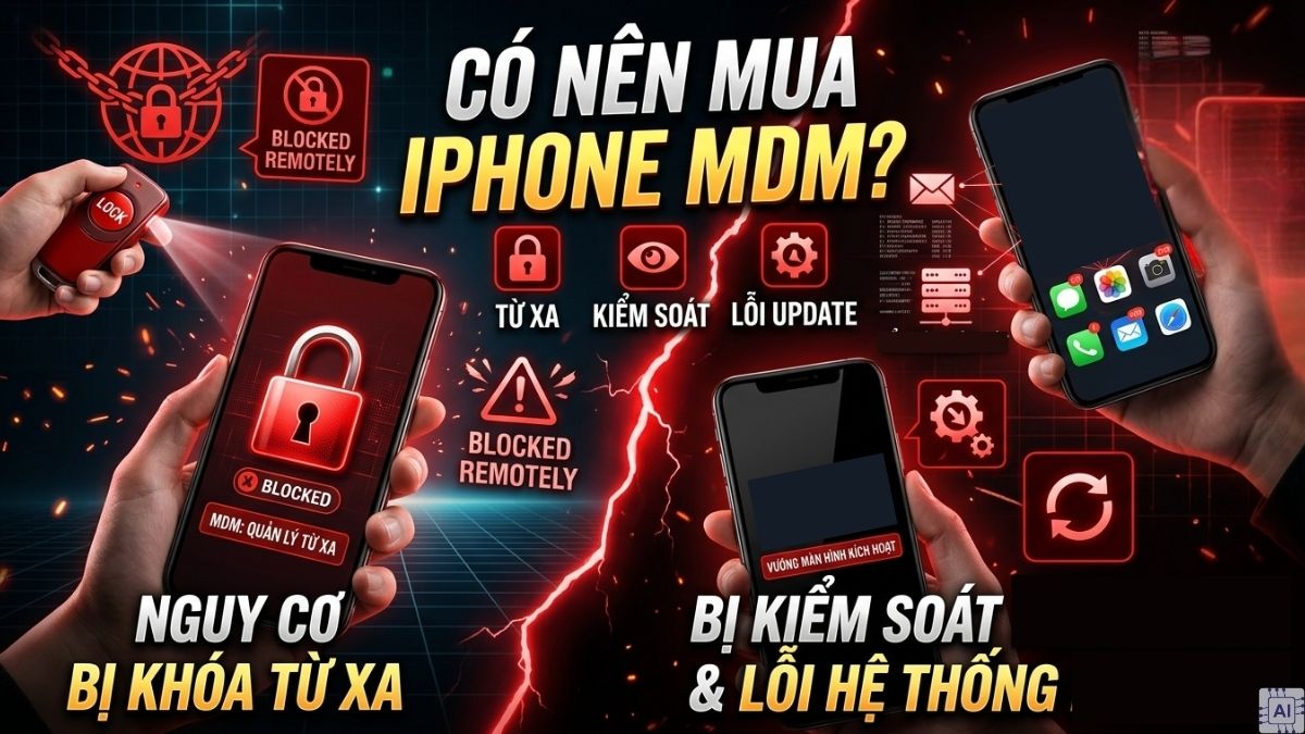 Không nên mua iPhone MDM