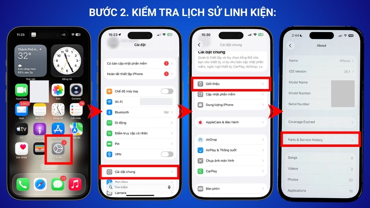 Cách khắc phục iPhone thông báo quan trọng về pin - bước 2