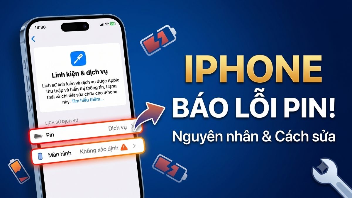 Cách khắc phục lỗi iPhone thông báo quan trọng về pin