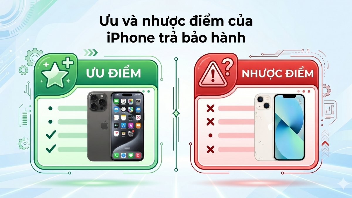 Ưu và nhược điểm của iPhone trả bảo hành