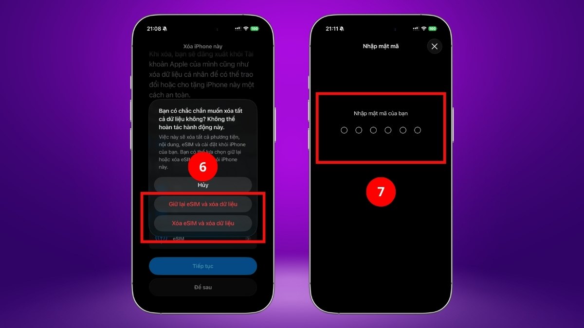 Khôi phục cài đặt gốc khi iPhone bị văng ứng dụng - bước 3