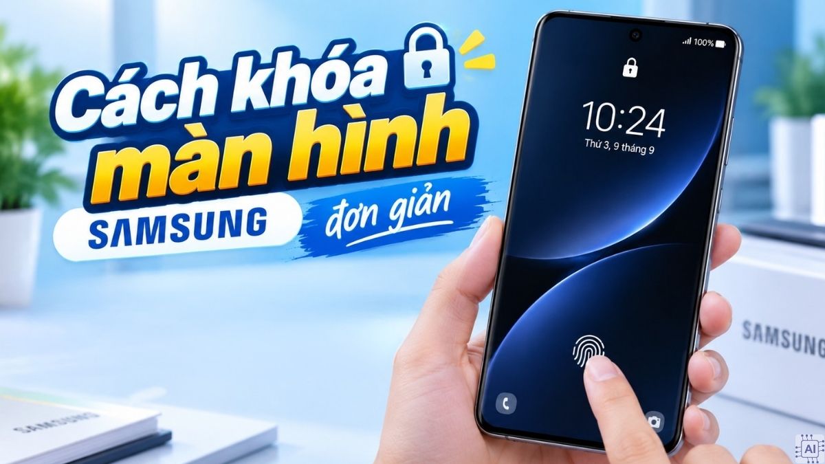 Cách khóa màn hình Samsung đơn giản