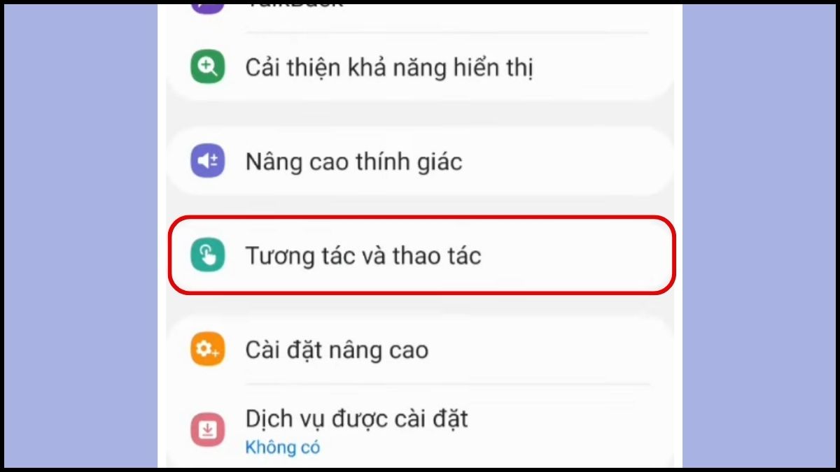 Cách khóa màn hình Samsung bằng phím Menu hỗ trợ - bước 2