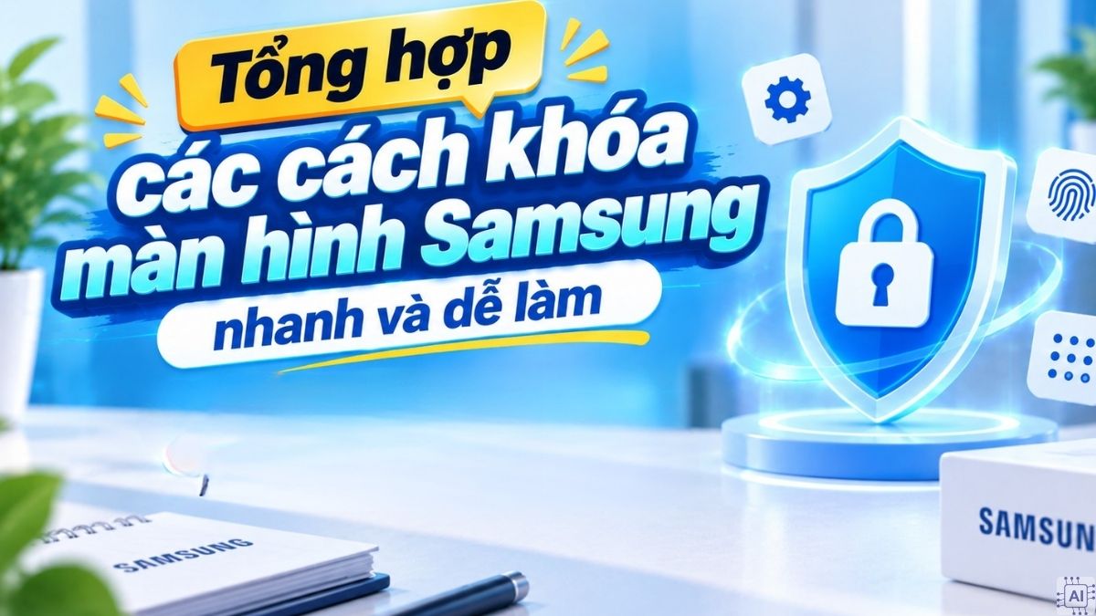 Tổng hợp các cách khóa màn hình Samsung nhanh và dễ làm