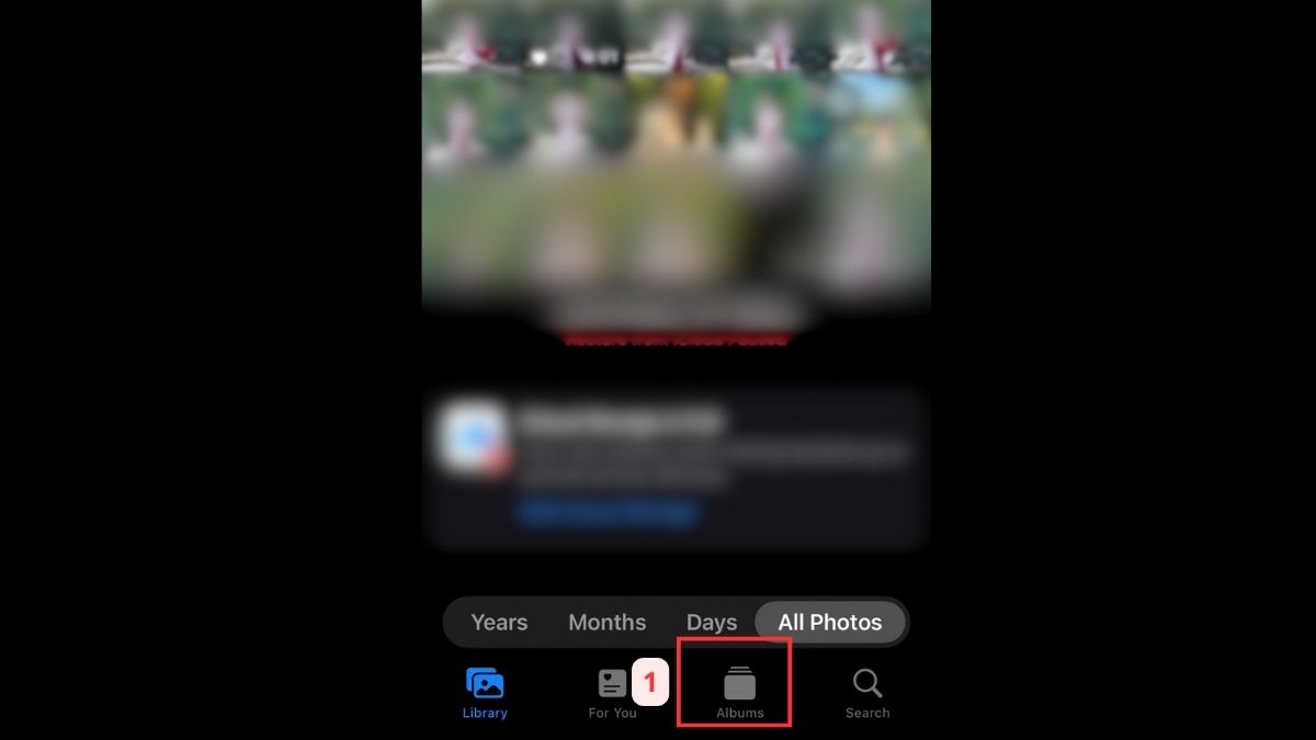 Cách khôi phục ảnh đã ẩn trên iPhone - bước 1