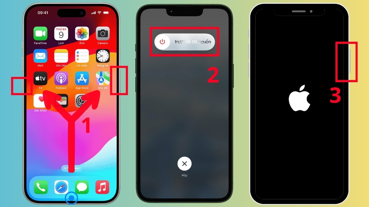 Khởi động lại thiết bị khi không nhận được mã xác minh ID Apple
