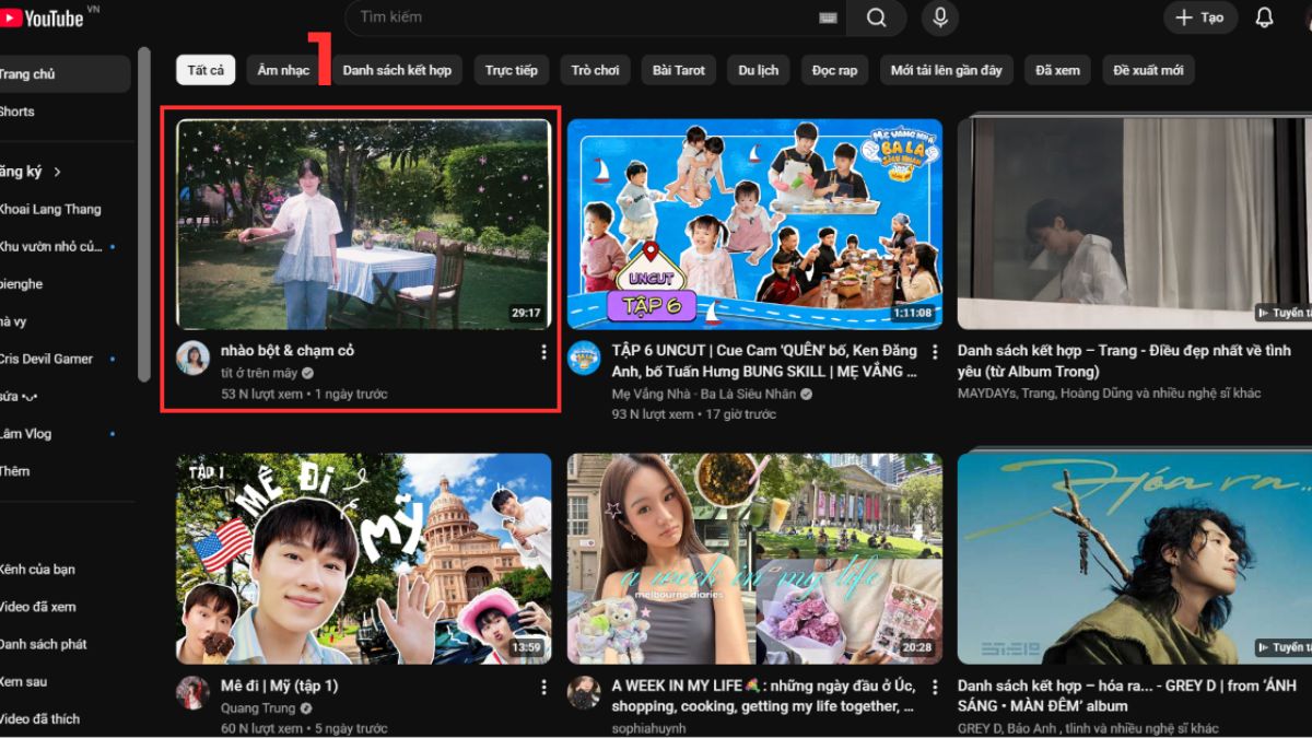Sử dụng "Tải xuống ngoại tuyến" khi không tải được video Youtube - bước 1