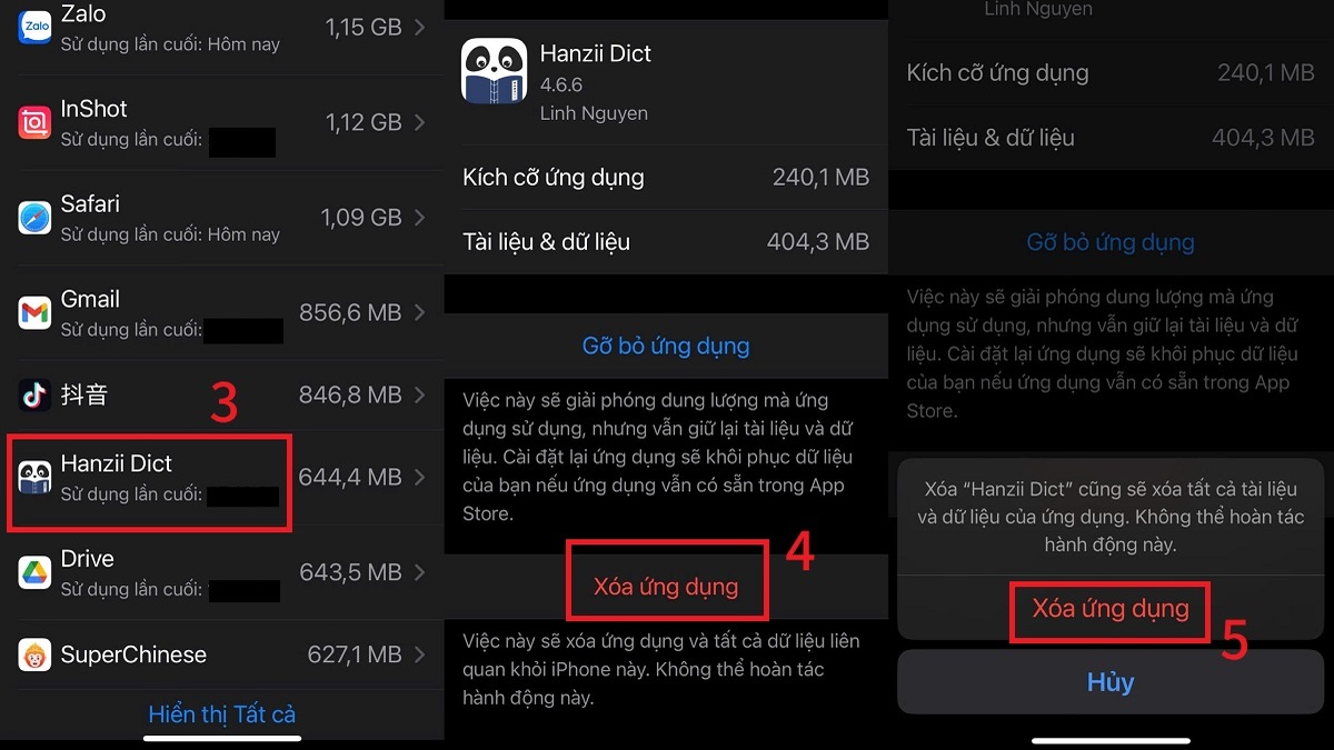 Khắc phục không xem được video trên iPhone bằng cách giải phóng dung lượng - bước 3