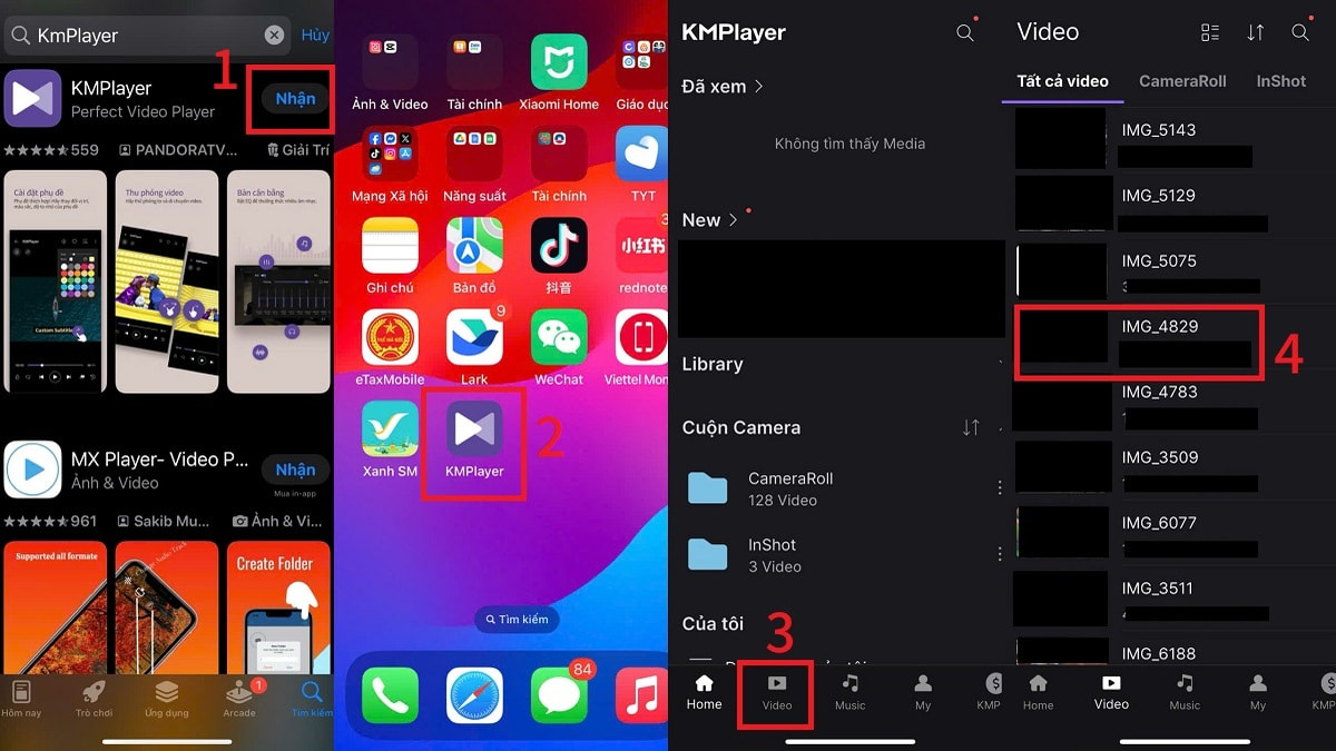 Khắc phục không xem được video trên iPhone bằng cách dùng ứng dụng phát bên thứ 3