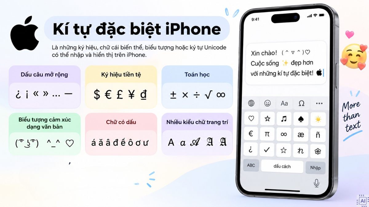 Lợi ích khi sử dụng ký tự đặc biệt iPhone