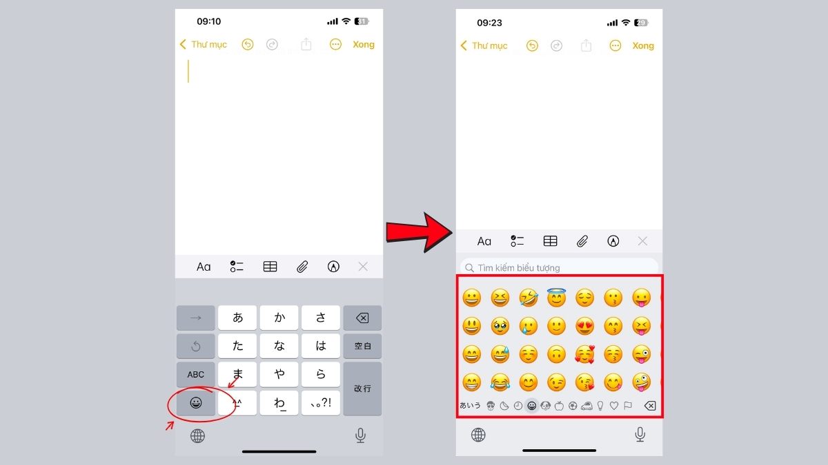 Sử dụng bàn phím kí tự Nhật Bản Kaomoji - bước 4