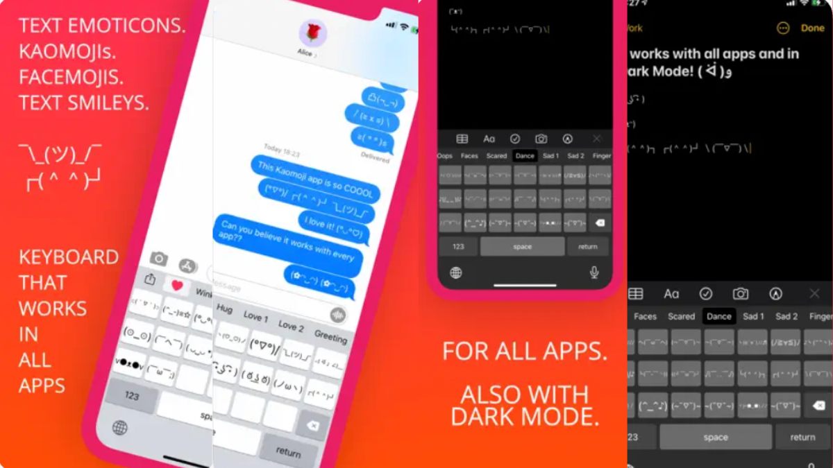 Ứng dụng bàn phím ký tự Kaomoji+: Emoticon Keyboard