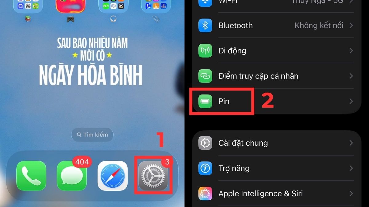 Sử dụng Battery Health để kiểm tra độ chai pin điện thoại iPhone - bước 1