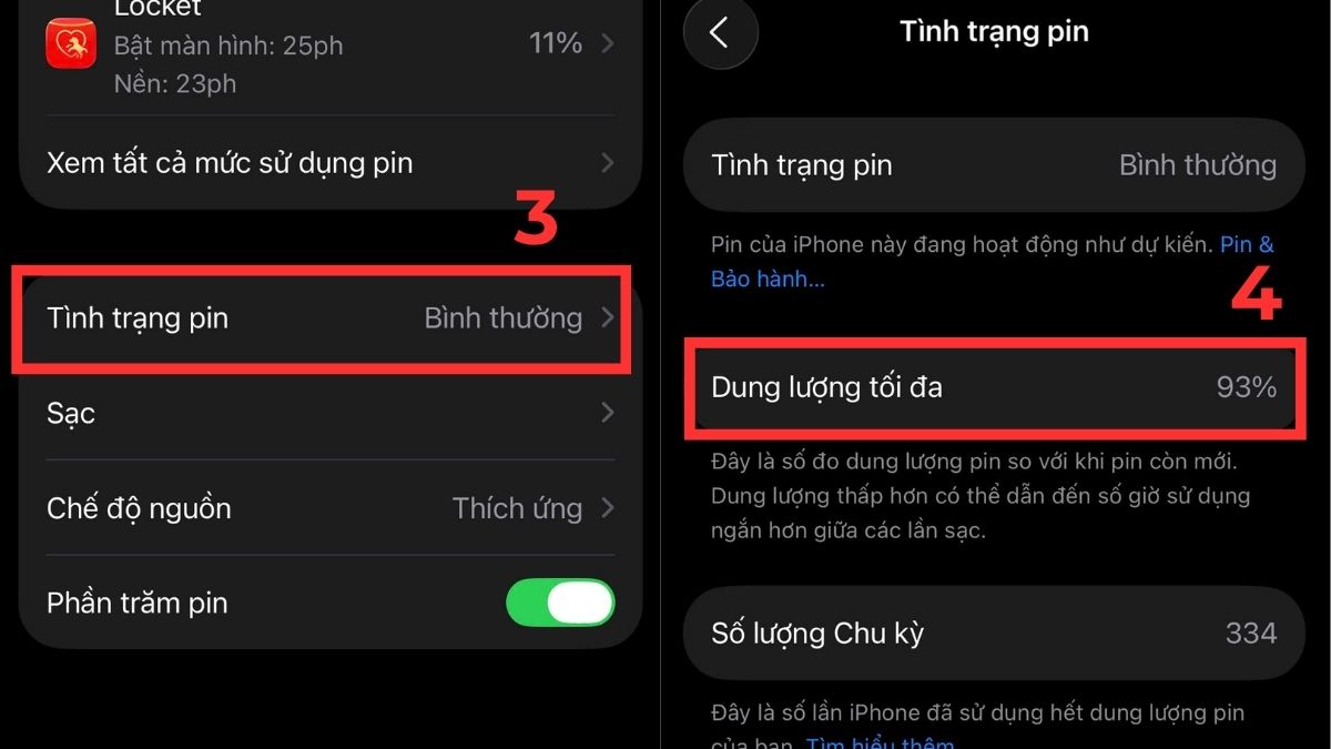 Sử dụng Battery Health để kiểm tra độ chai pin điện thoại iPhone - bước 2,3