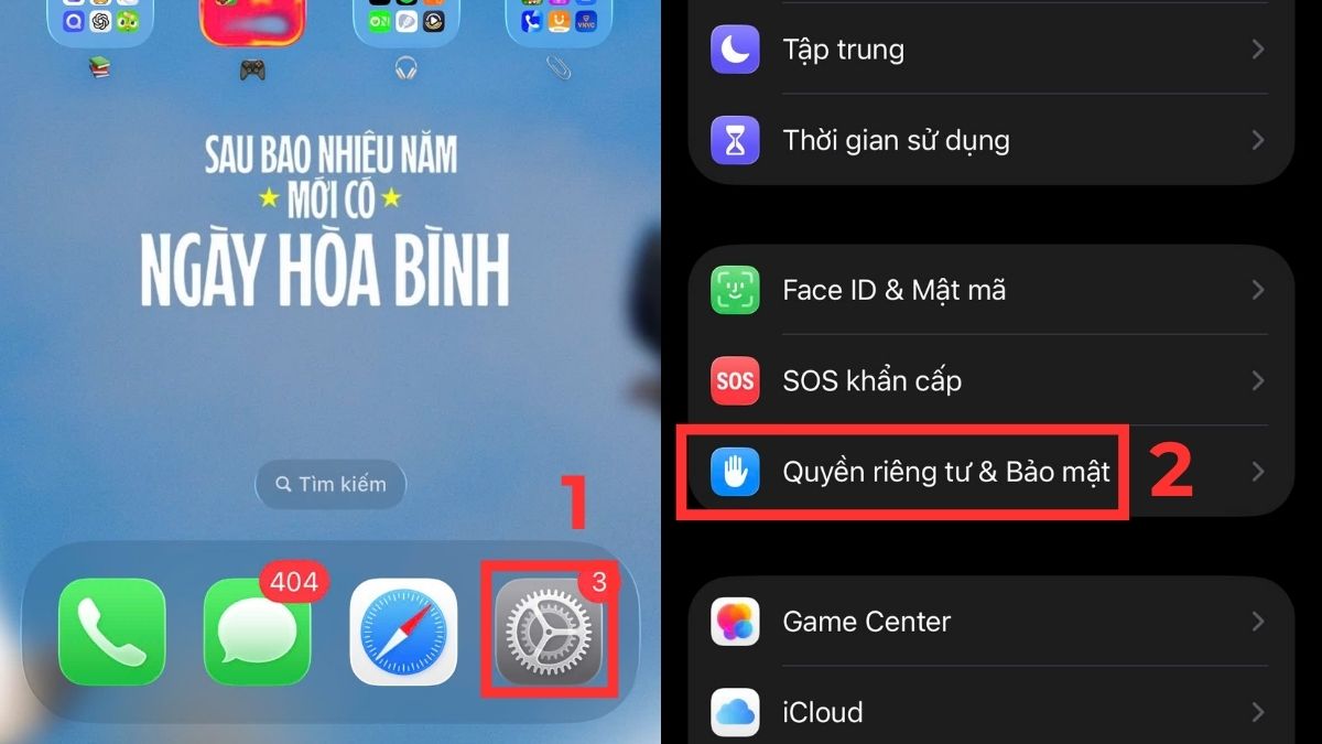 Sử dụng Analytics để kiểm tra độ chai pin điện thoại iPhone - bước 1