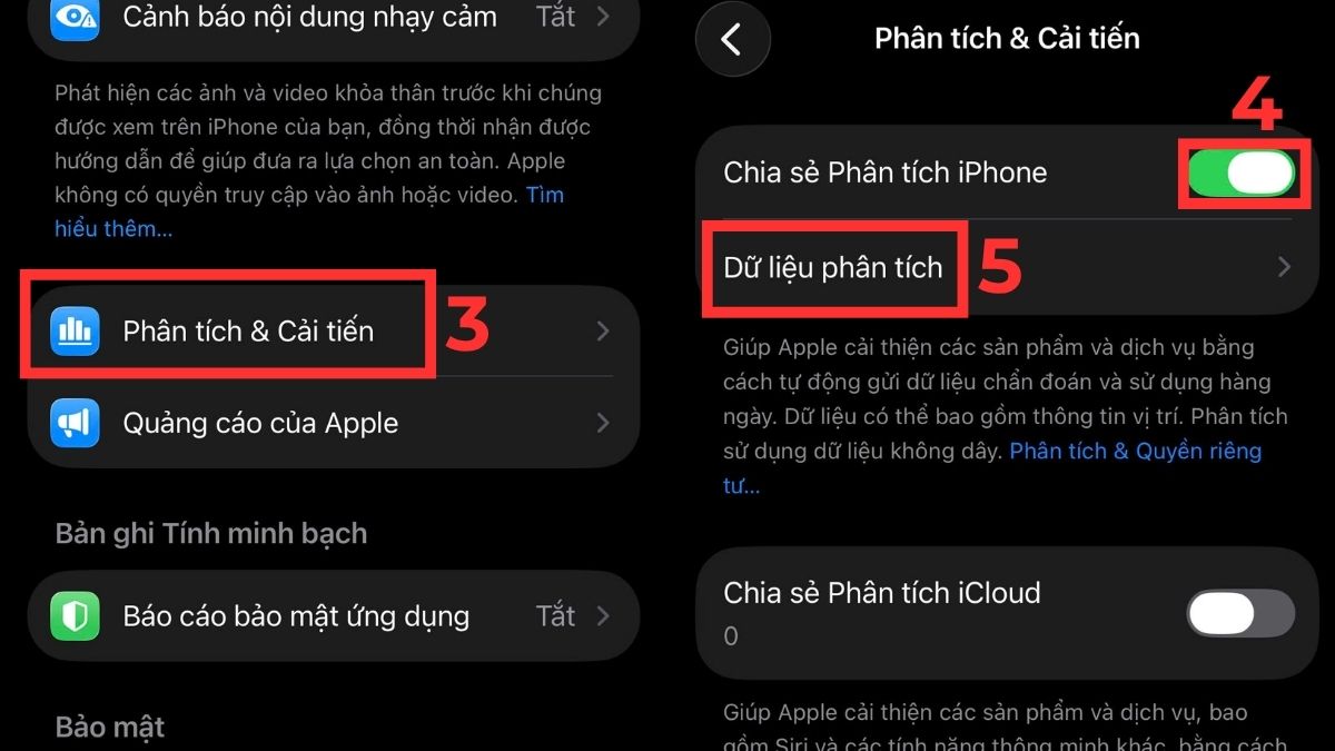 Sử dụng Analytics để kiểm tra độ chai pin điện thoại iPhone - bước 3