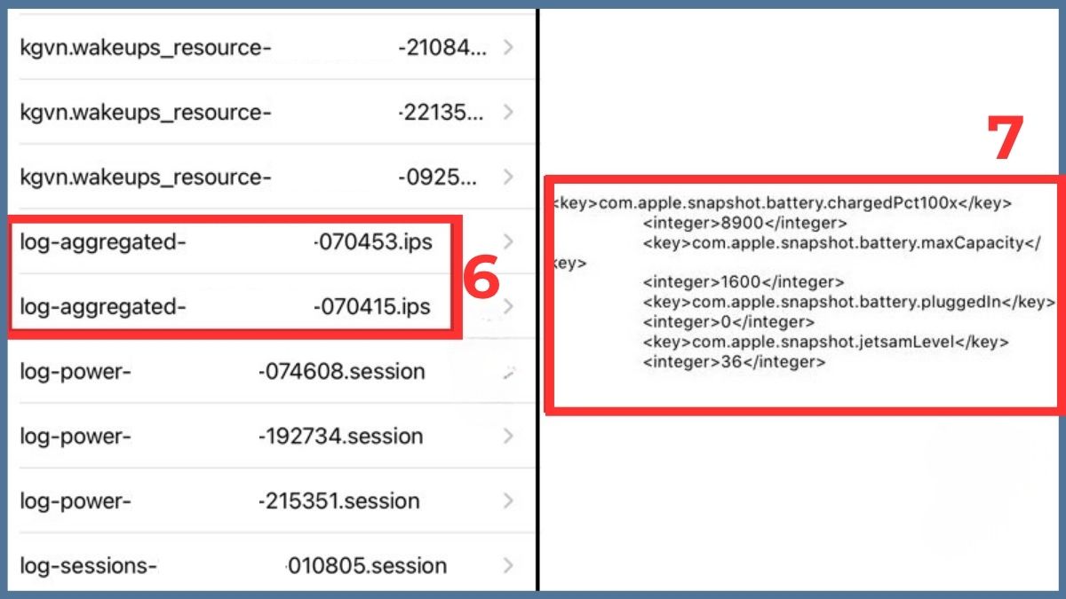 Sử dụng Analytics để kiểm tra độ chai pin điện thoại iPhone - bước 4