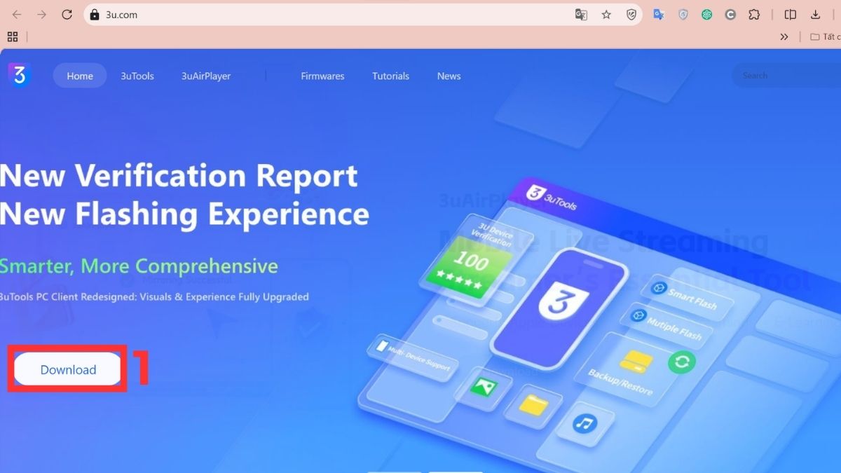 Sử dụng 3uTool để kiểm tra độ chai pin điện thoại iPhone - bước 1