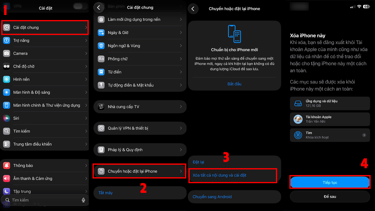 Reset về cài đặt gốc khi loa iPhone 12 Pro Max bị nhỏ