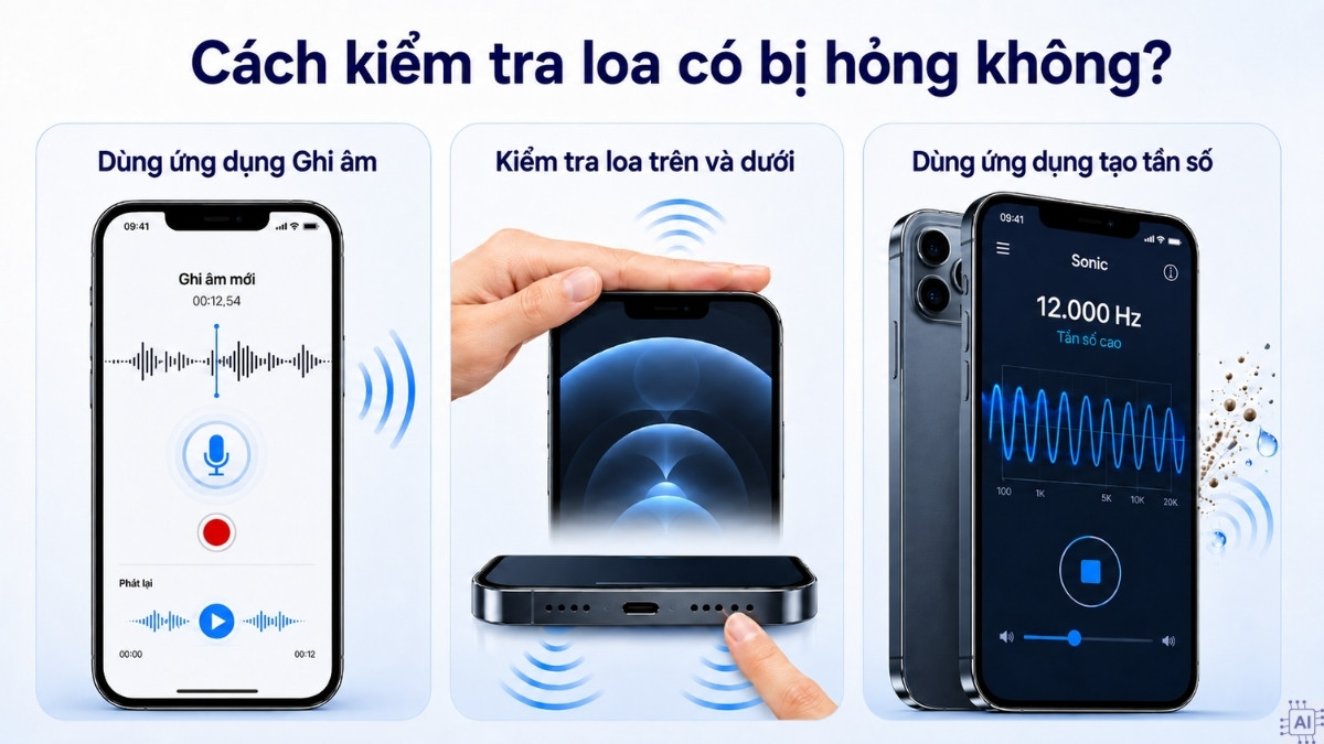 Cách kiểm tra loa iPhone 12 Pro Max đơn giản