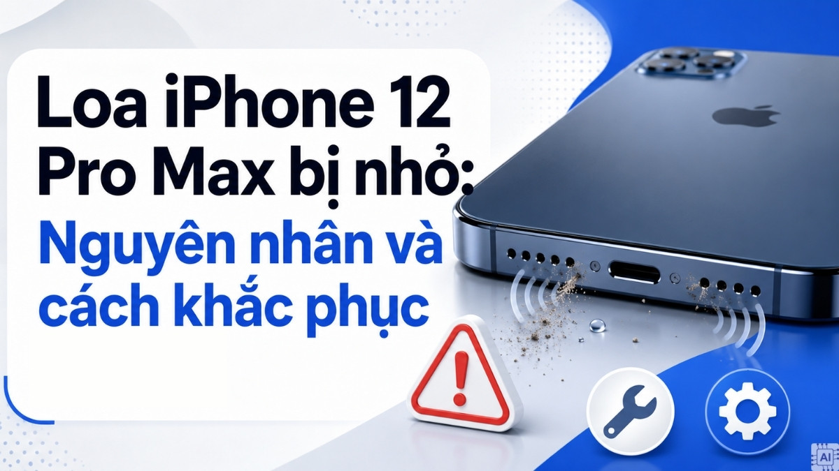 Loa iPhone 12 Pro Max bị nhỏ: Nguyên nhân và cách khắc phục