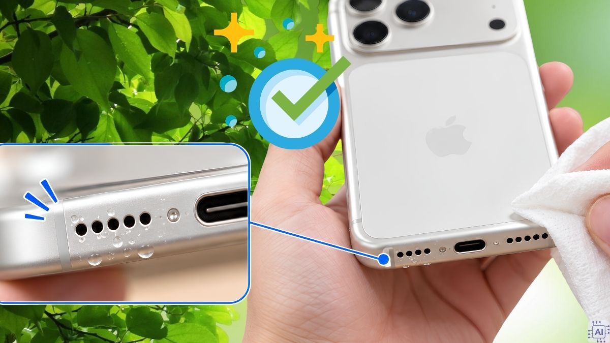 Dùng phím tắt Water Eject đẩy nước để khắc phục loa iPhone 17 Pro Max - bước 3