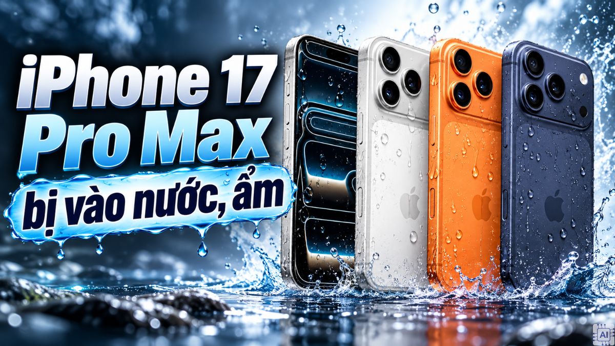 Loa iPhone 17 Pro Max bị rè do vào nước bị ẩm