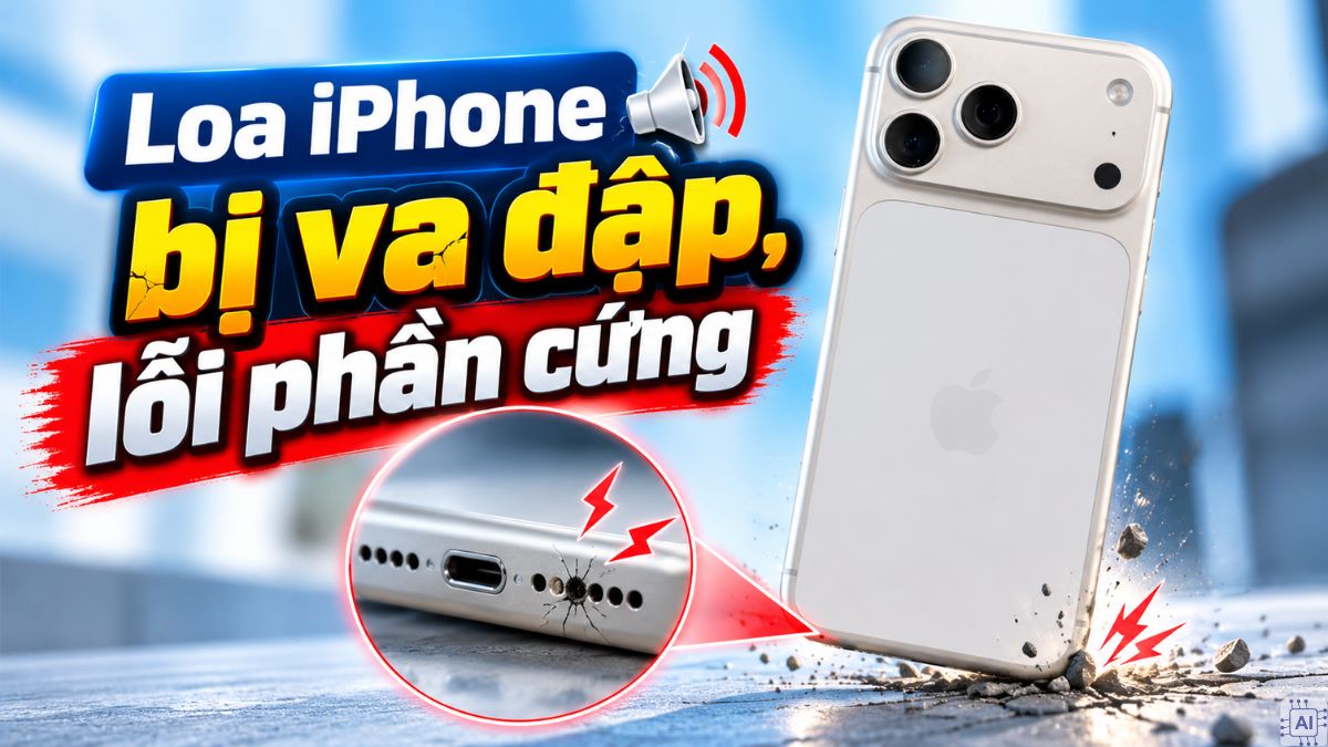 Loa iPhone 17 Pro Max bị rè do lỗi phần cứng